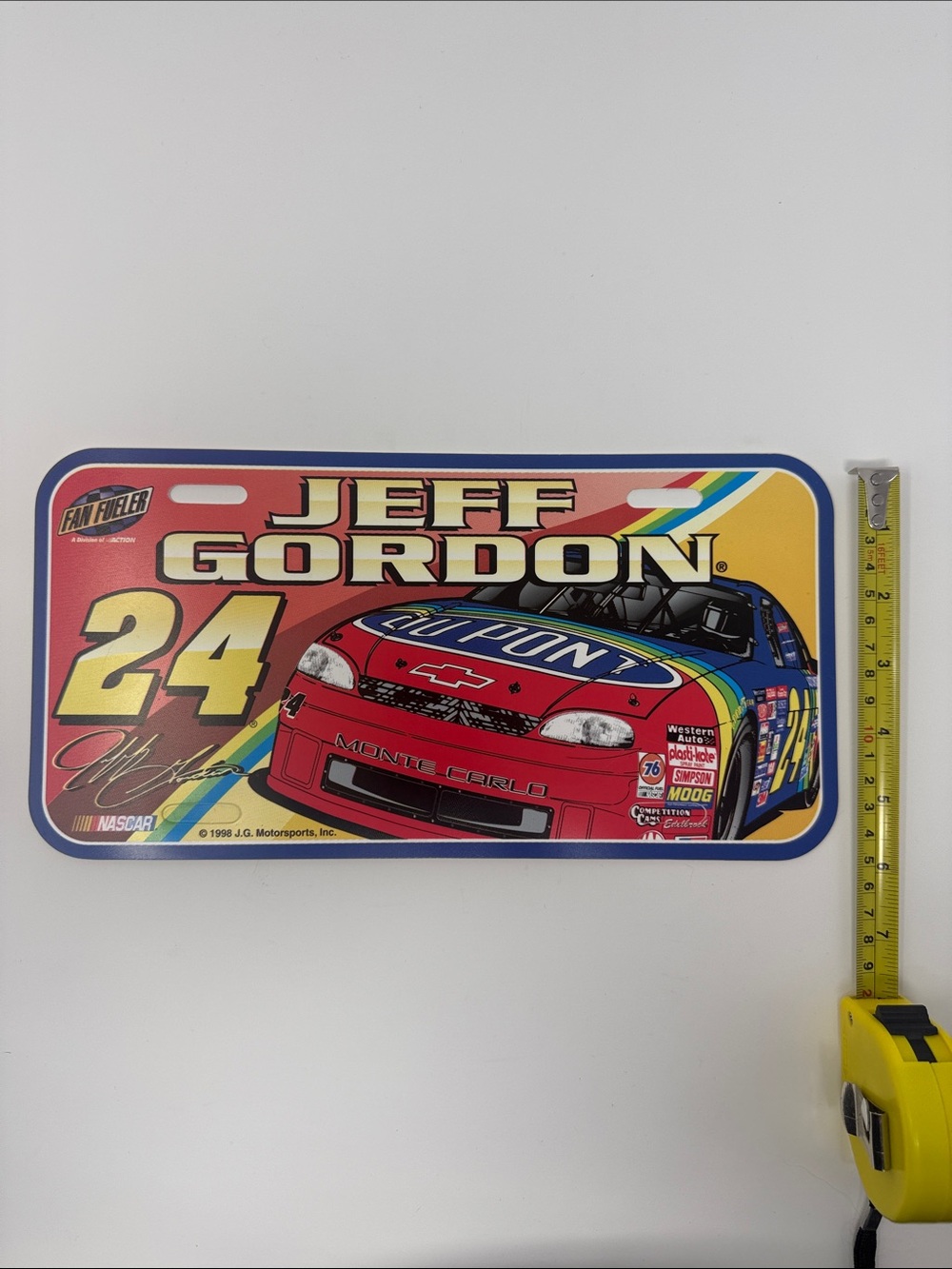 Jeff Gordon 24 Racing License Plate Sign - Multicolor - Picture 2 of 5